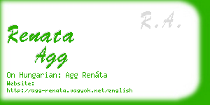 renata agg business card