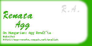 renata agg business card